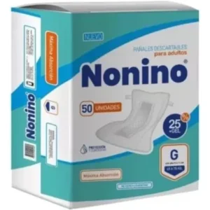 Pañales para Adultos – Nonino – Recto Clásico – Talle G – 50 U