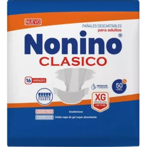 Pañales para Adultos – Nonino – Clásico Anatómico Elastizado XG – 16 U