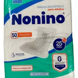 Pañales para Adultos – Nonino – Recto Clásico – Talle G – 50 U