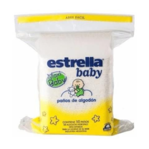 Estrella Paños Algodón Maxi Baby 50U