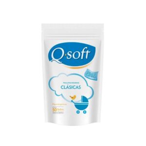 Qsoft Toallitas Húmedas Clásica Sin Parabenos x 50U