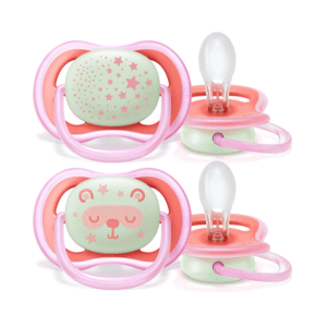 Avent Chupete Ultra Air Nightime 6-18m Nena X2