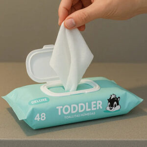 Toddler Deluxe – Toallitas Húmedas – Sin Perfume – c/ tapa – 48 u