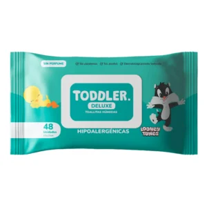 Toddler Deluxe – Toallitas Húmedas – Sin Perfume – c/ tapa – 48 u
