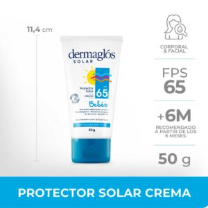 Protector Solar Bebés – Dermaglós – FPS 65 – Crema 50g