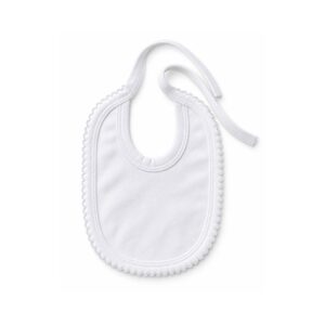 Babero Liso – Borde Picot – Doble Algodón